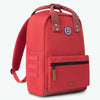 old-school-red-medium-20l-recycled-backpack-three-quarter-view-side-pocket