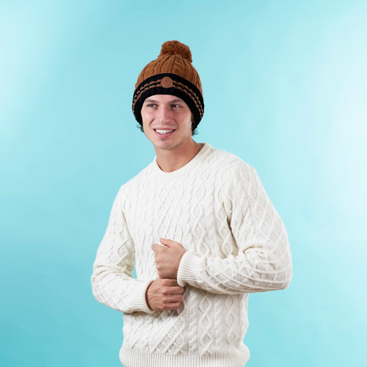 Beanie Creamy Gin Brown - Cabaïa Europe - 