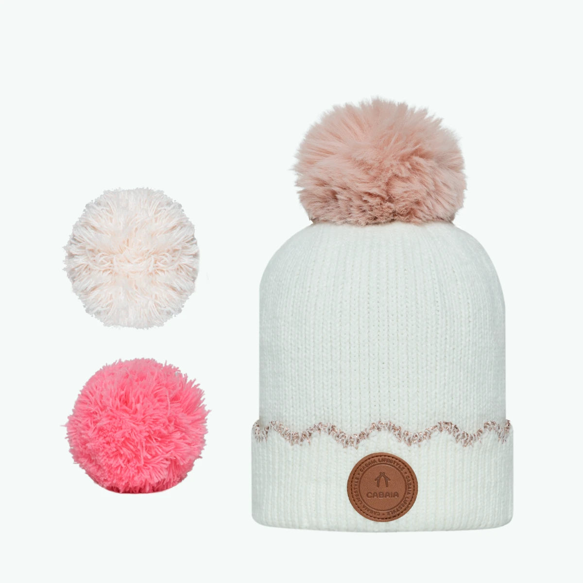 Beanie Apple Rose White Polar - Cabaïa Europe - 