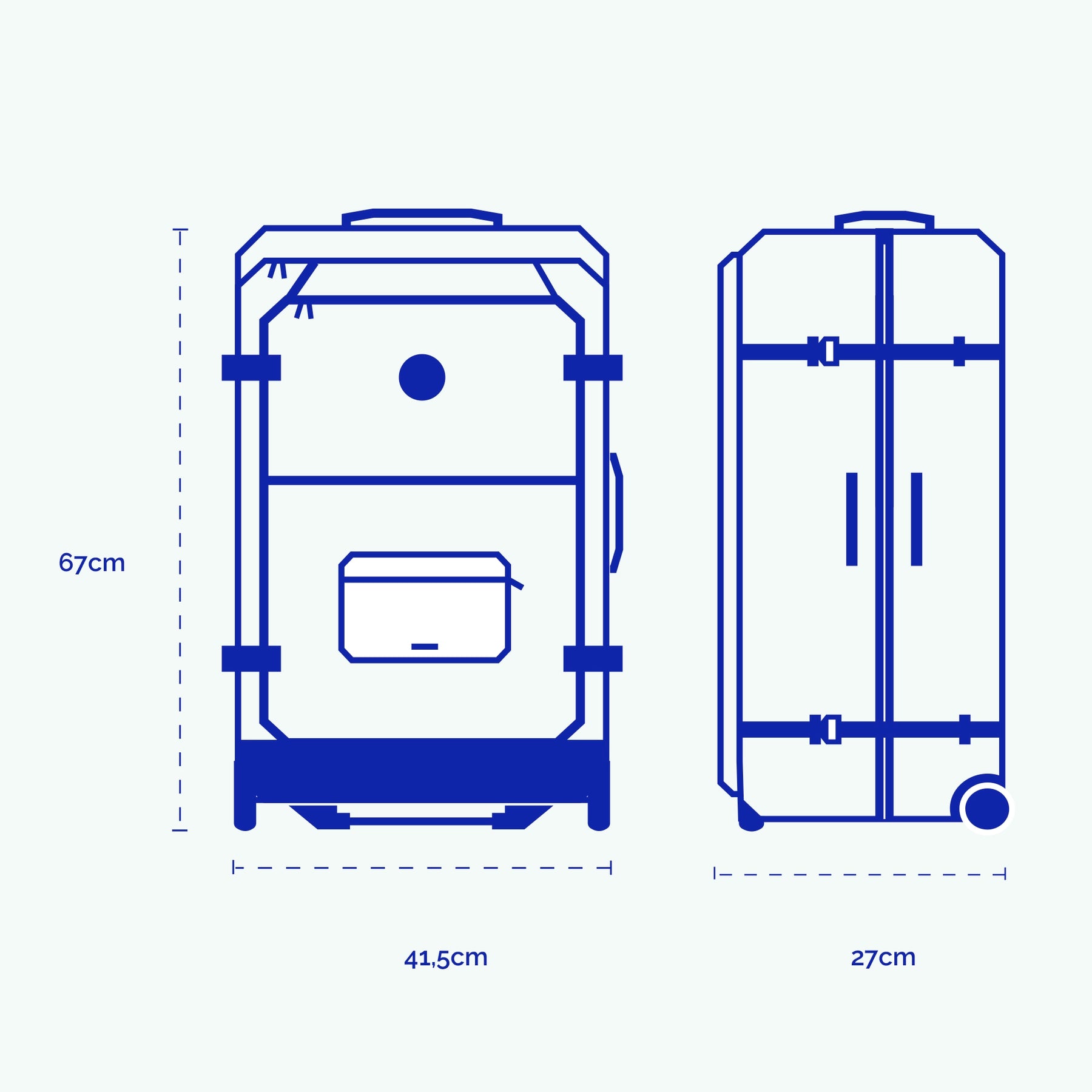 2-Wheel Soft Suitcase Medium Reykjavik - Cabaïa Europe - 