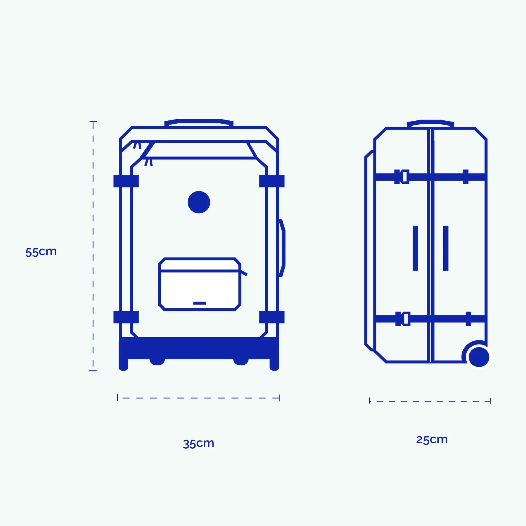2-Wheel Soft suitcase Small Edea - Cabaïa Europe - 