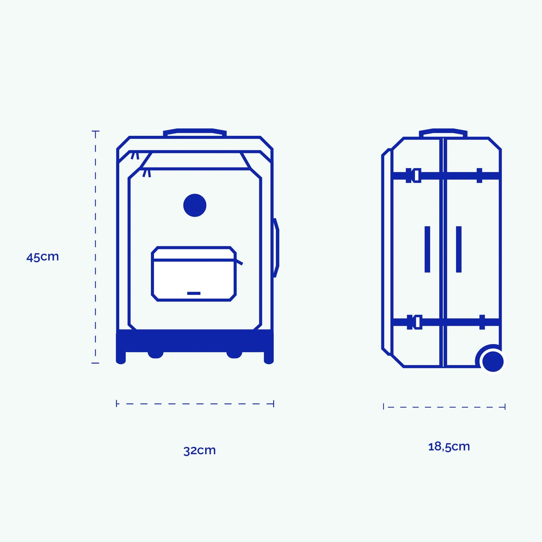 2-Wheel Soft Suitcase XS Reykjavik - Cabaïa Europe - 