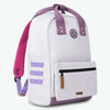 old-school-purple-medium-20l-recycled-backpack-three-quarter-view-side-pocket