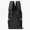old-school-black-medium-20l-recycled-backpack-back-view-with-straps-up-suitcase-attachment