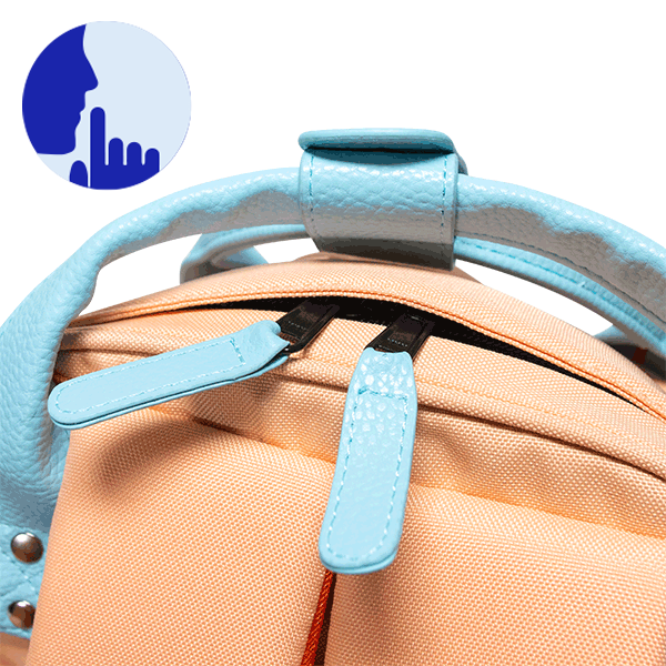 Old School orange - Backpack - Medium - No pocket - Cabaïa Europe - 