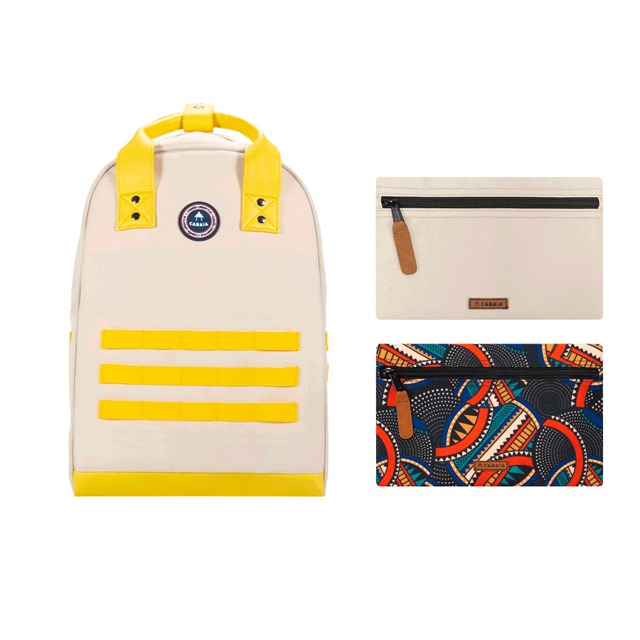 Old school cream - Medium - Backpack - Cabaïa Europe - 