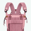 adventurer-pink-mini-12l-backpack-back-view-with-straps-up-suitcase-attachment