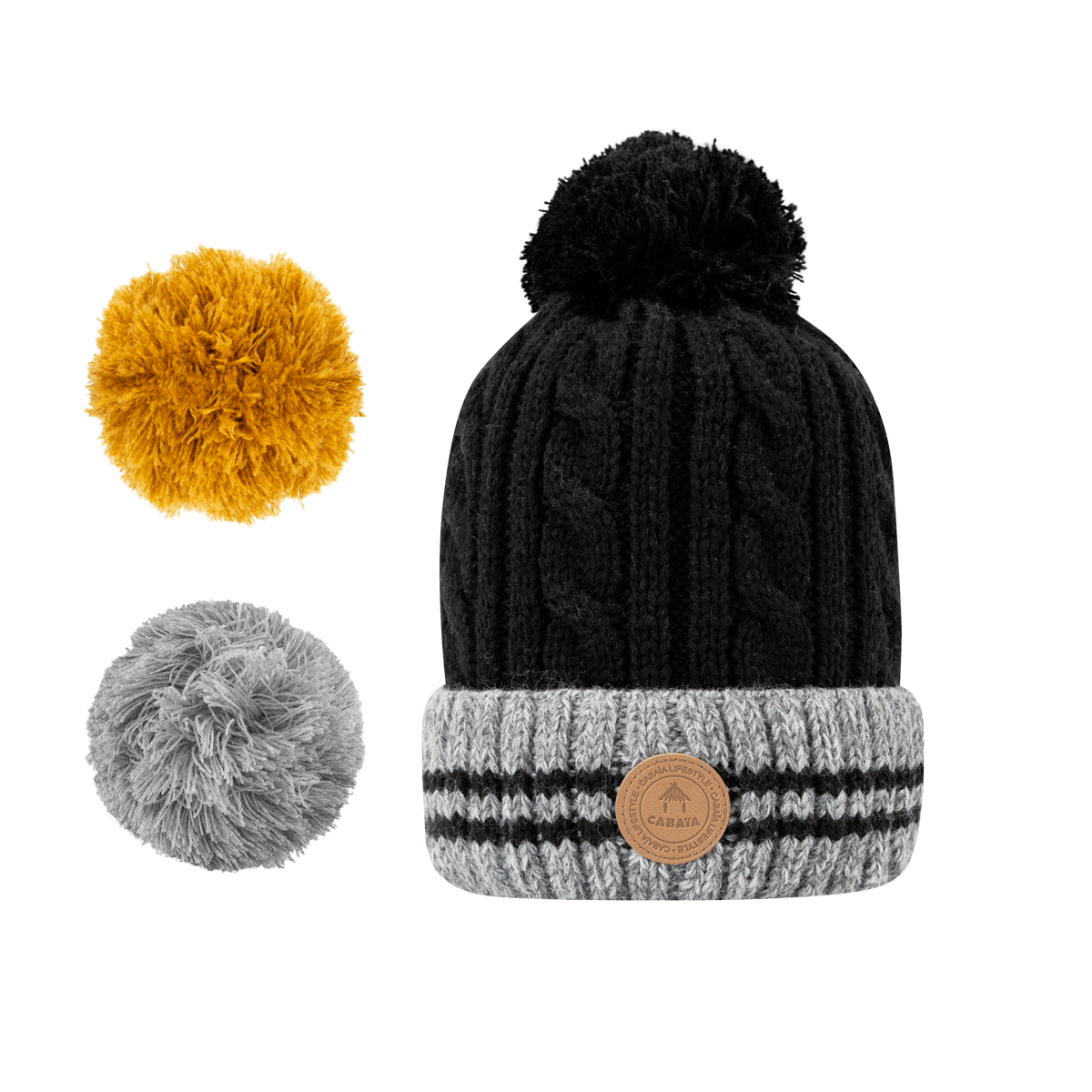 Beanie Creamy Gin New Black - Cabaïa Europe - 