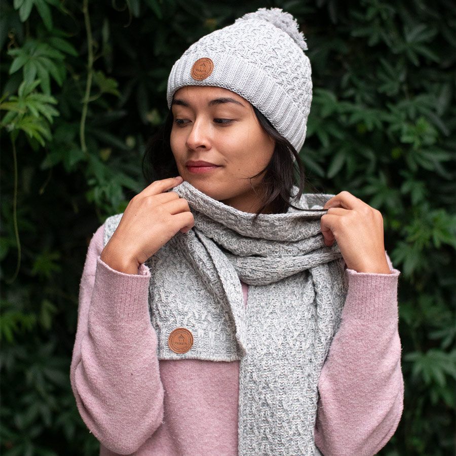 Scarf Pisco Sour Light Grey - Cabaïa Europe - 