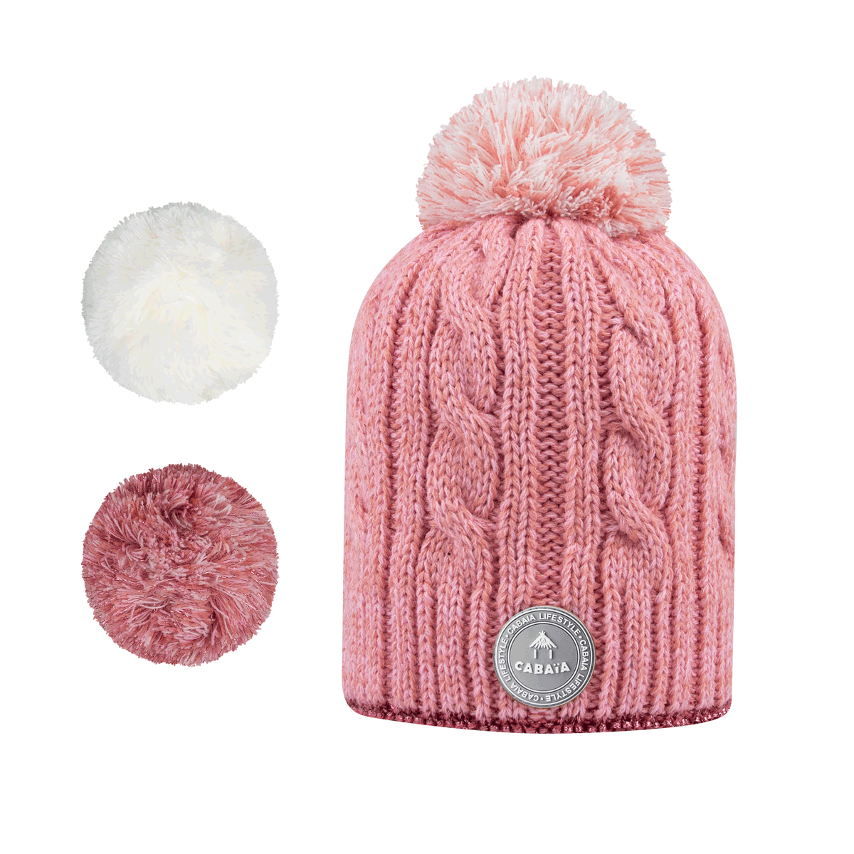 Beanie Milky Pink Lurex Polar - Cabaïa Europe - 